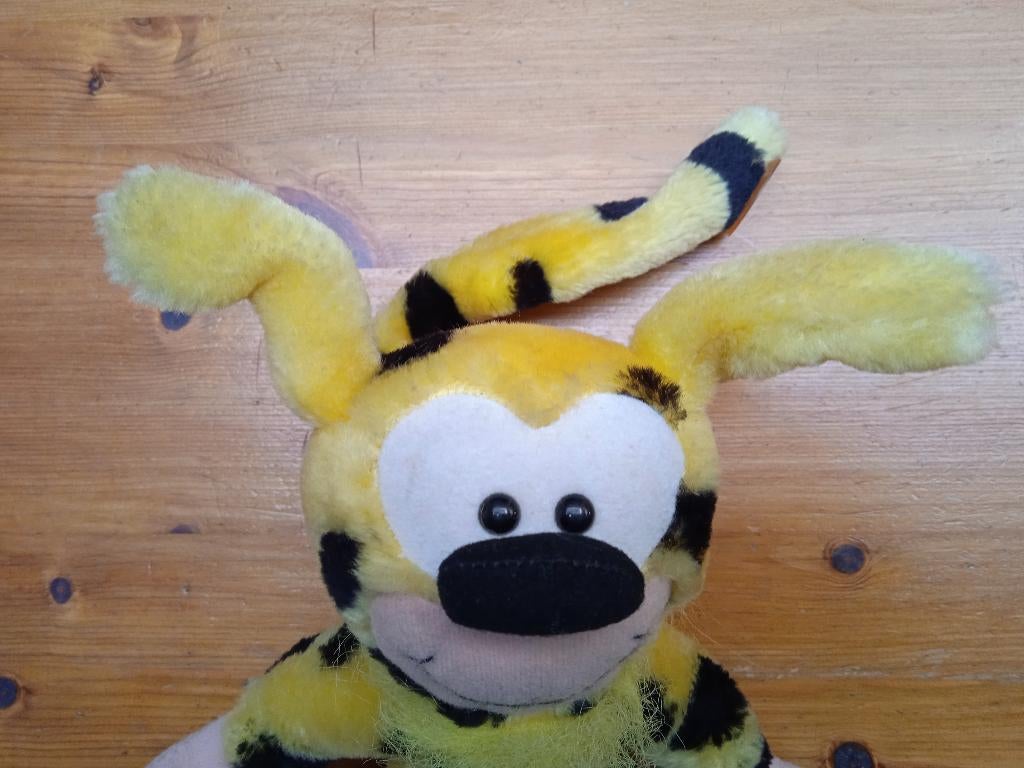 Marsupilami Peluche - Avec 3 ventouses - Comme neuf, Enlèvement, Comme neuf, Autres types