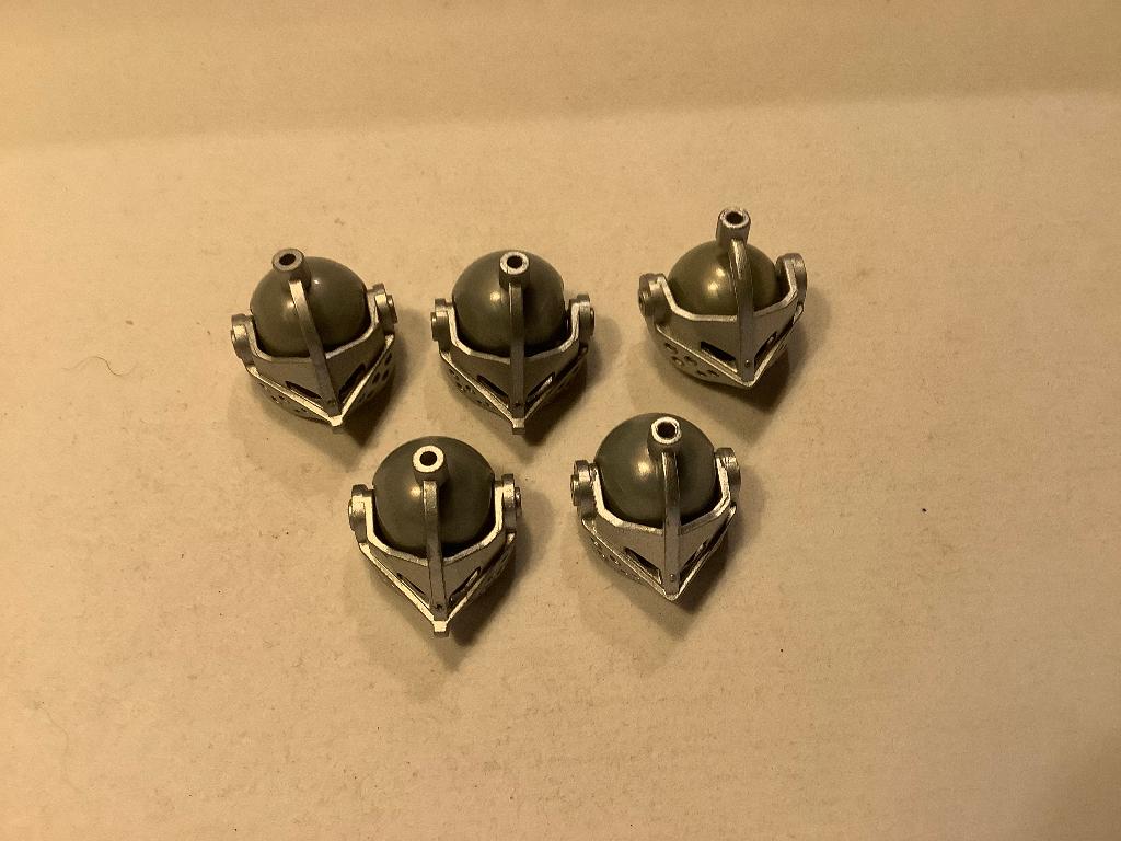 Lego helm + vizier 5 stuks / 624-A1, Ophalen of Verzenden, Zo goed als nieuw, Losse stenen, Lego