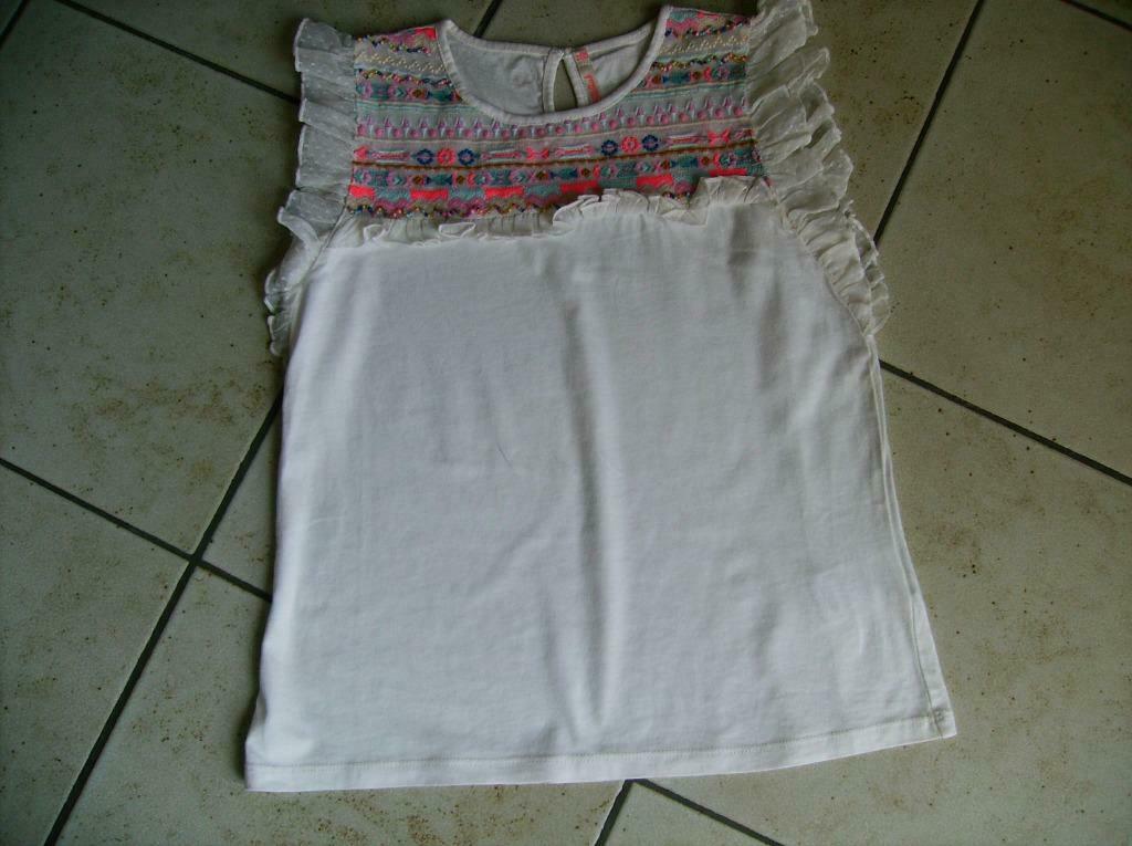 wit bloesje mt 152, Billieblush, Enlèvement ou Envoi, Chemise ou À manches longues, Utilisé