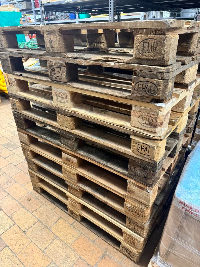 50 euro palettes a vendre, Bricolage & Construction, Enlèvement, Utilisé, Palette