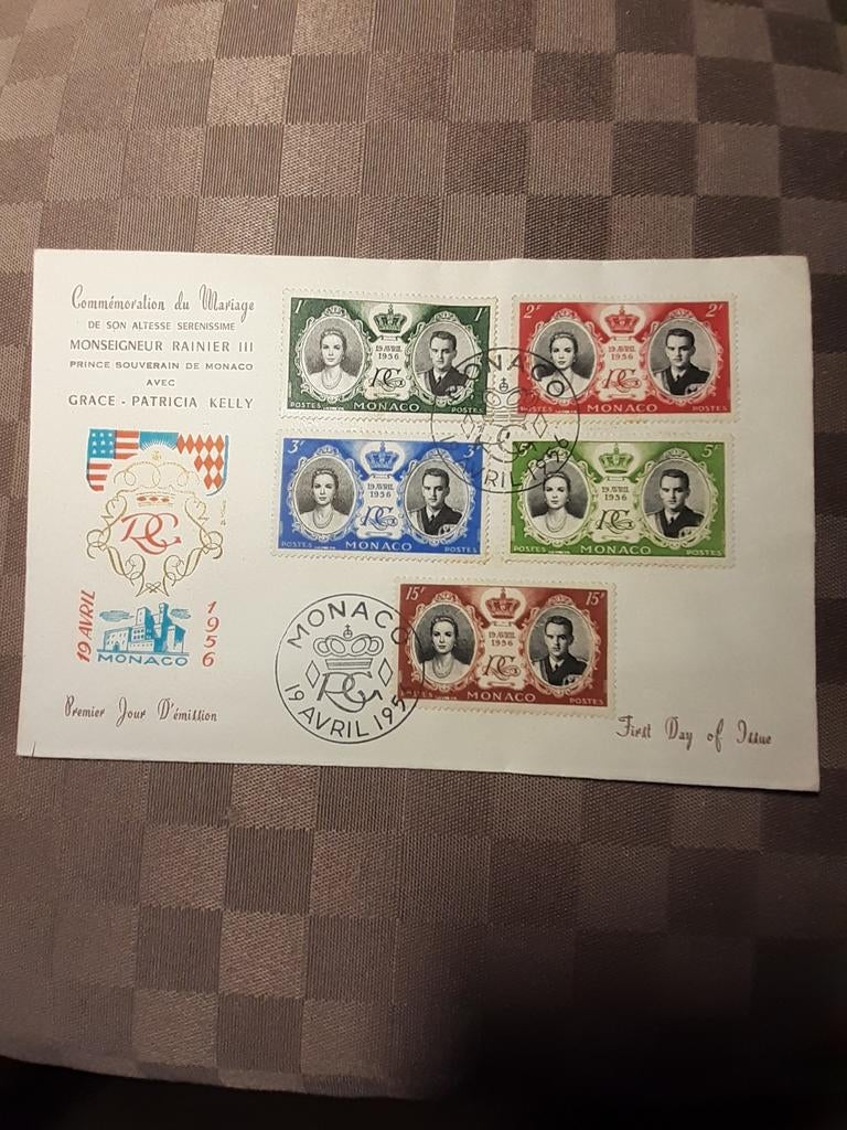 Zegels op enveloppes. Monaco., Ophalen of Verzenden