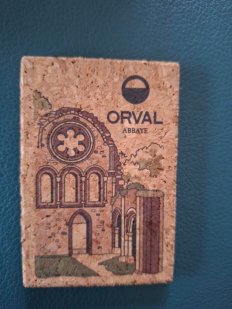 Orval magnet en liège, Collections, Marques de bière, Enlèvement ou Envoi, Neuf, Autres types, Autres marques