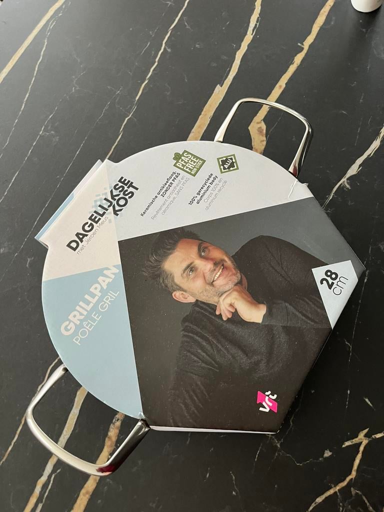Grillpan Jeroen Meus - greenpan, Overige typen, Ophalen of Verzenden, Keramische plaat, Nieuw