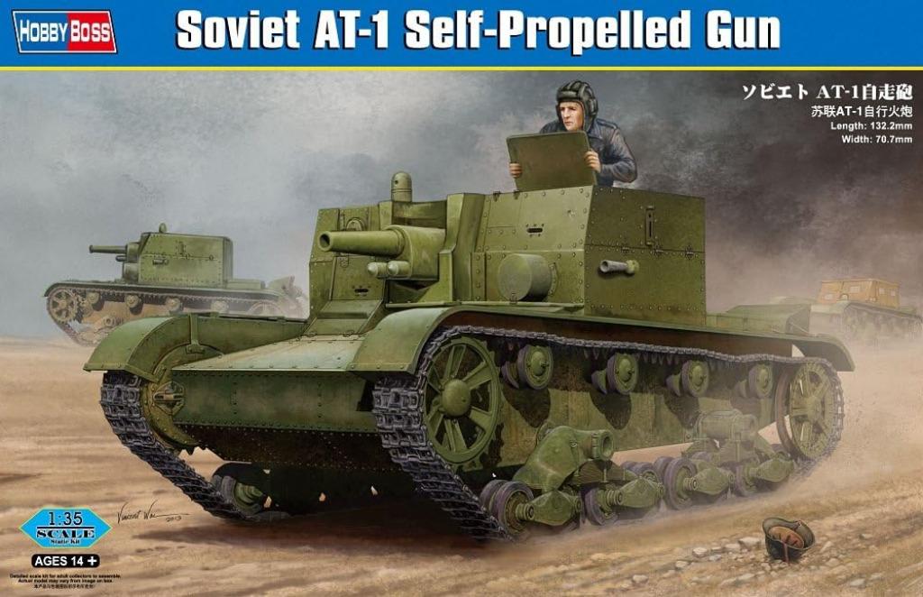 HOBBY BOSS 82499 soviet AT-1 self-propelled gun échelle 1/35, Hobby & Loisirs créatifs, Modélisme | Voitures & Véhicules, Neuf