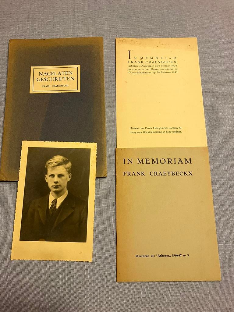 Frank Craeybeckx Nagelaten geschriften 50 ex Joris Minne, Antiek en Kunst, Ophalen of Verzenden