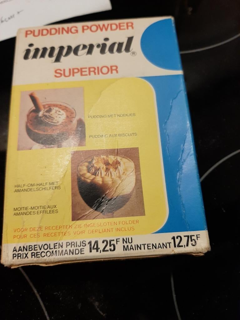 Vintage Imperial pudding poeder chocolade  met 3 zakjes i, Ophalen