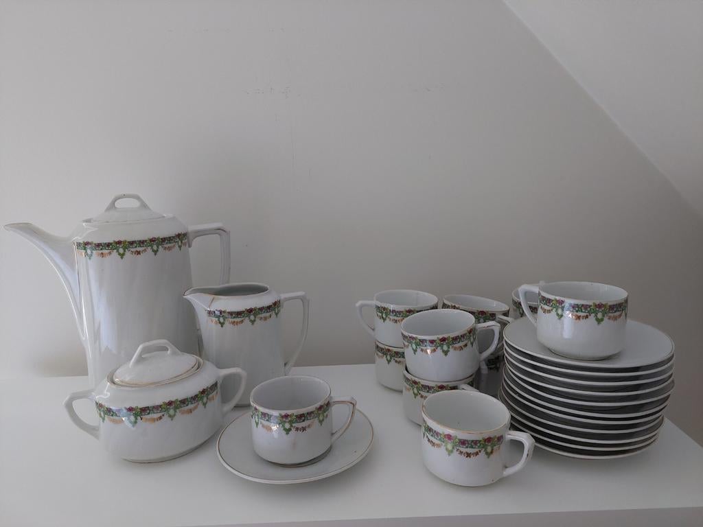 koffieservies., Ophalen