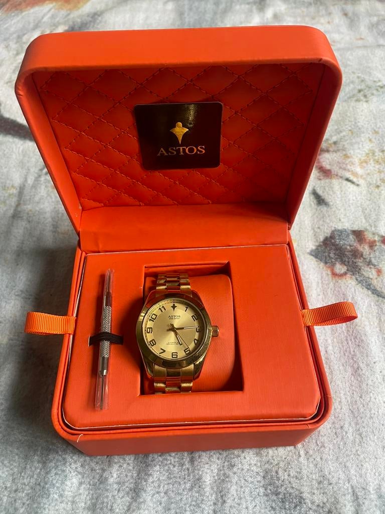 Astos Angel Deluxe horloge, Staal, Gebruikt, Staal, Polshorloge