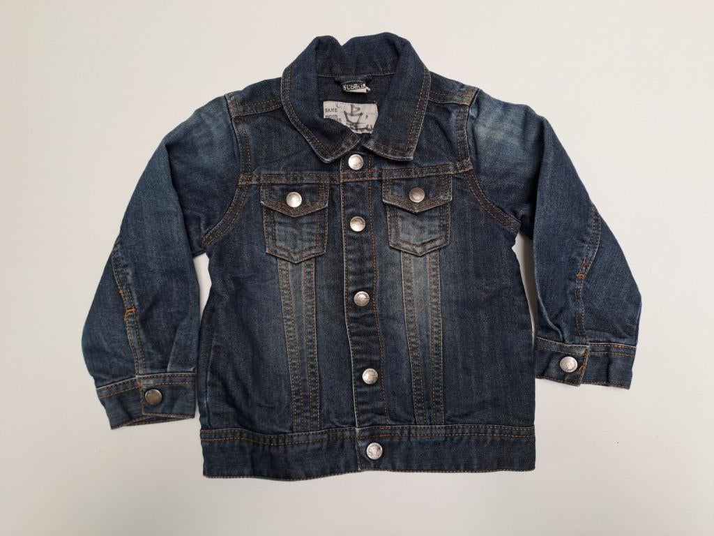 Veste en jean t 96 à boutons-pression, Garçon, Utilisé, Manteau, Tape à l'oeil
