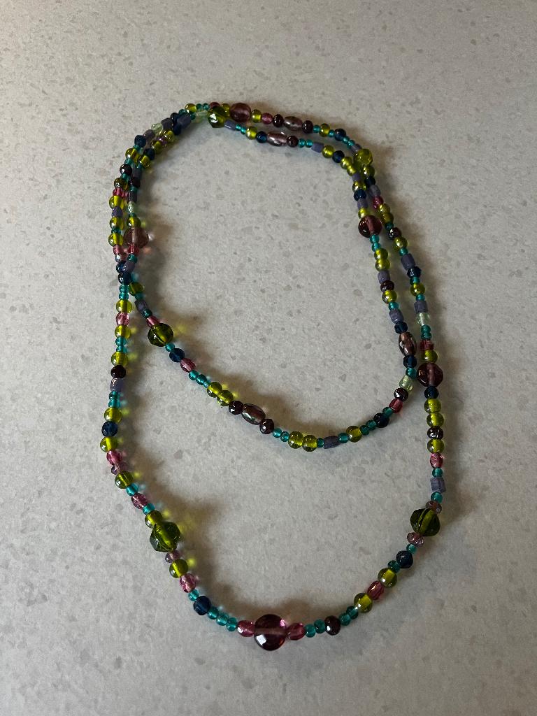 Kralenketting kleurrijk – 59 cm, Ophalen of Verzenden, Nieuw, Overige kleuren