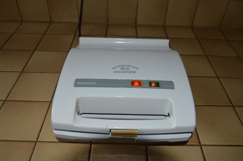 Appareil "Ronson" pour cuire les hamburgers Très bon état!, Electroménager, Enlèvement ou Envoi, Utilisé