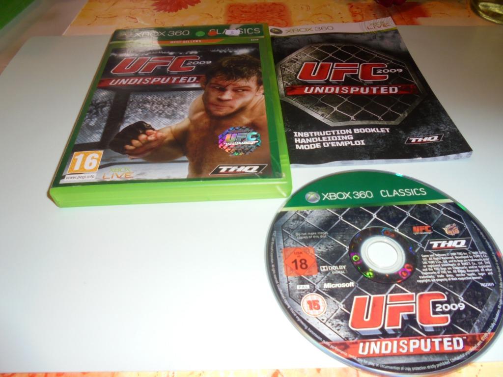 Xbox 360 UFC 2009 Undisputed (orig-compleet), Gebruikt, 2 spelers, Ophalen of Verzenden, Vanaf 16 jaar
