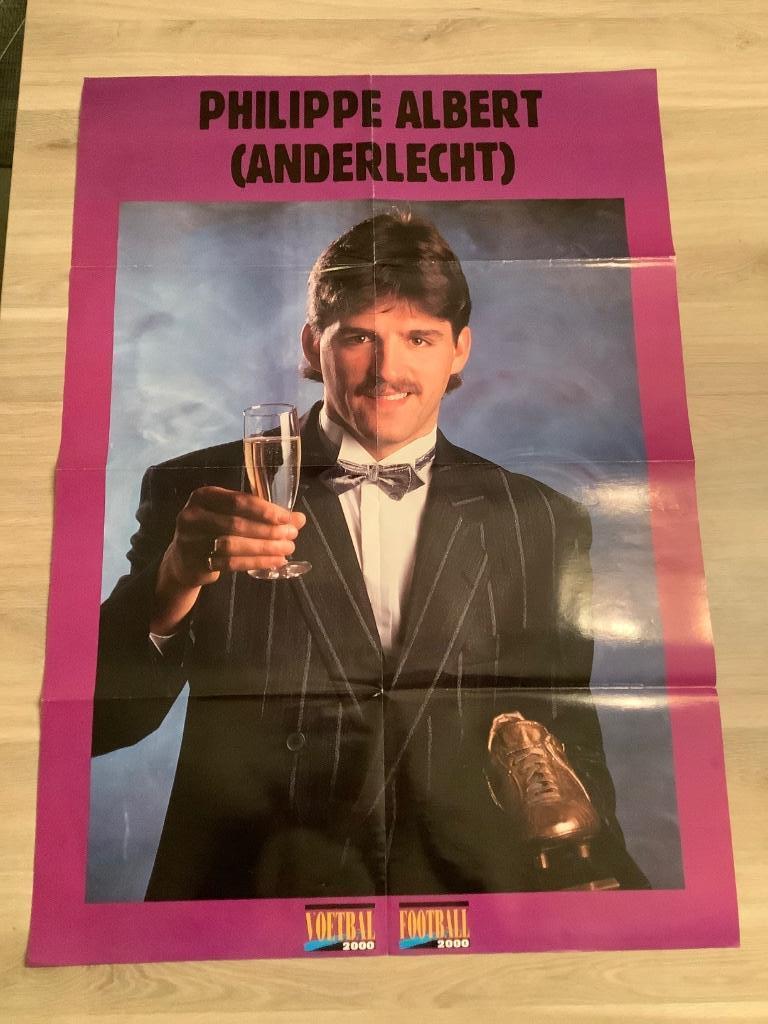 Reuzeposter Philippe Albert Gouden Schoen, Enlèvement ou Envoi, Comme neuf, Affiche, Image ou Autocollant