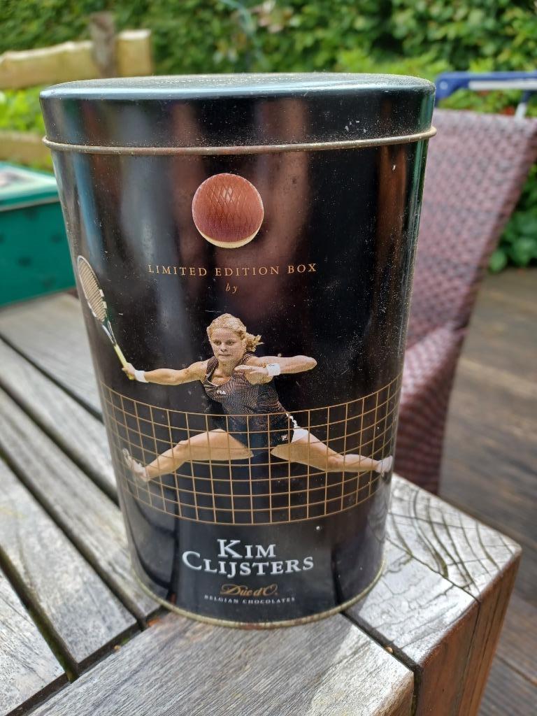 Metalen blik Kim Clijsters, Verzamelen, Ophalen of Verzenden