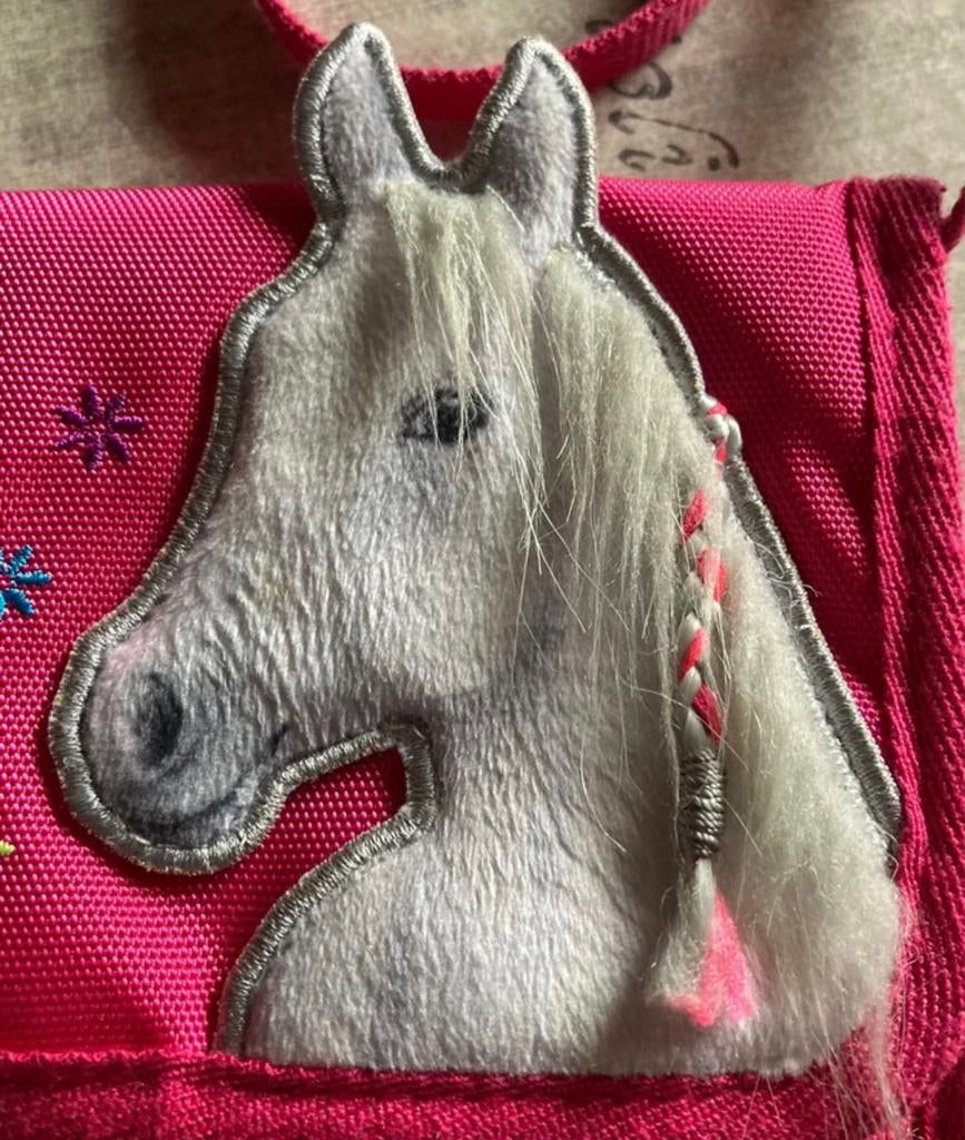 Meisjes portemonnee met paardenkop, Enlèvement ou Envoi, Comme neuf