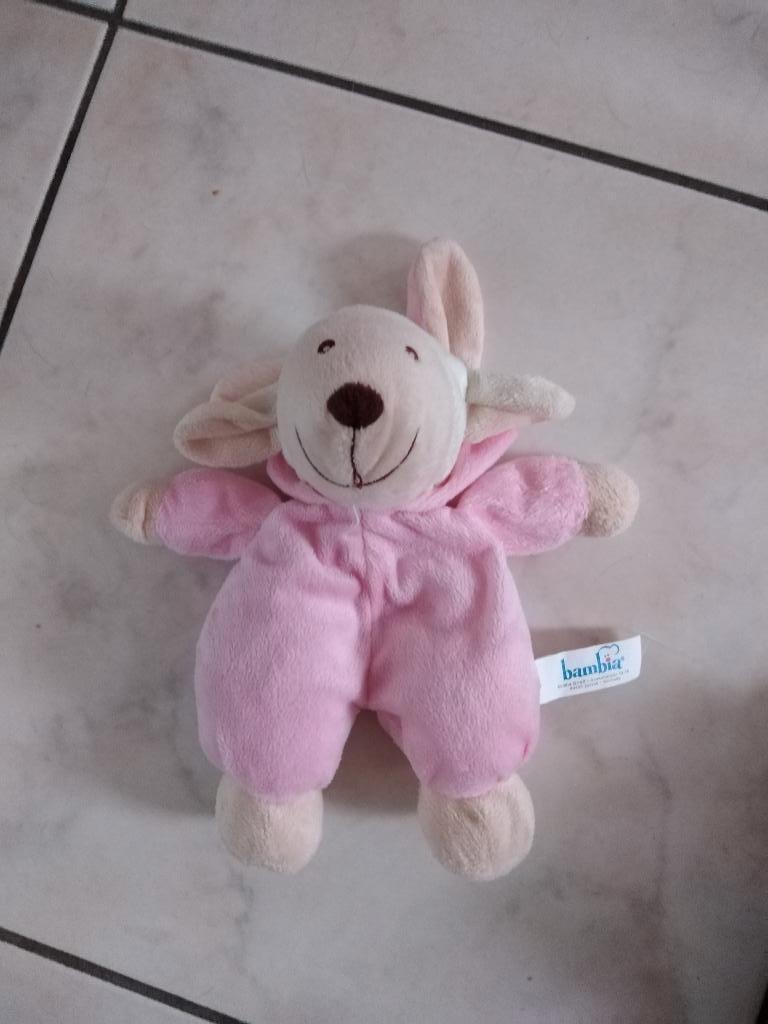 knuffel bambia hondje in konijnenpak (november 2025), Kinderen en Baby's, Ophalen of Verzenden, Nieuw, Beer