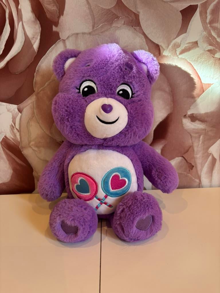 Care Bears - Share Bear, Kinderen en Baby's, Speelgoed | Knuffels en Pluche, Ophalen of Verzenden, Zo goed als nieuw, Beer