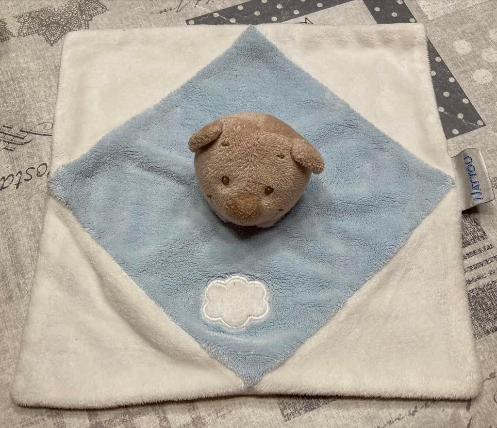 Nattou knuffeldoekje., Ophalen of Verzenden, Zo goed als nieuw, Beer
