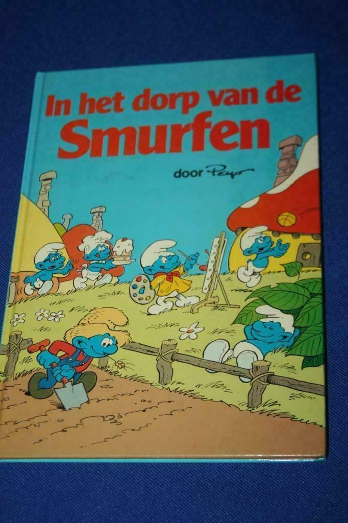 In het dorp van de Smurfen , HC 1e druk mooie staat, Verzamelen, Stripfiguren, Ophalen of Verzenden, Smurfen, Zo goed als nieuw