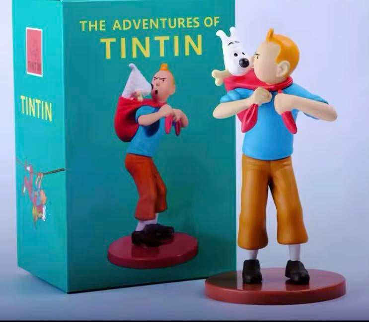 Tintin et Milou - figurine en PVC - 2011 - 19cm, Enlèvement ou Envoi, Tintin, Comme neuf