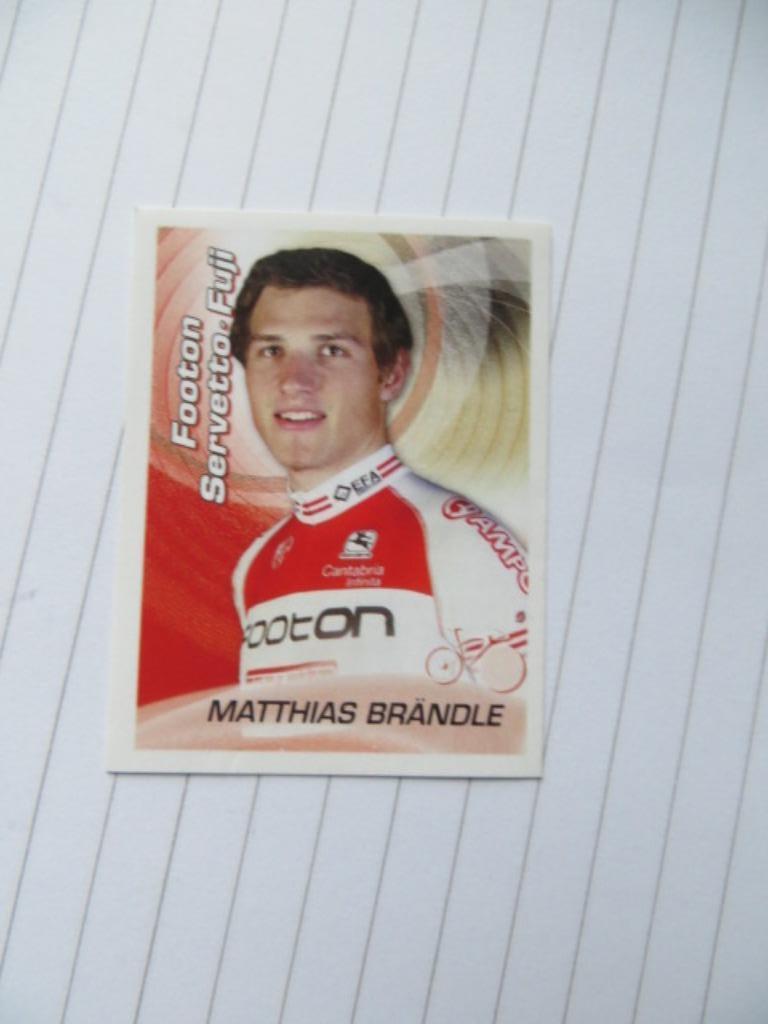 Sticker sprint 2010: Matthias Brandle - Footon Servetto -123, Verzamelen, Ophalen of Verzenden, Nieuw, Sport