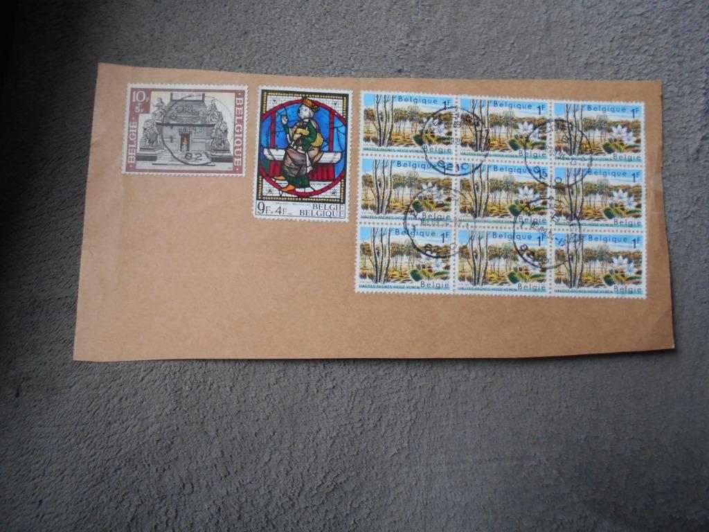 ancienne partie d'enveloppe timbres Hautes Fagnes  Bruxelles, Enlèvement ou Envoi, Affranchi, Autre