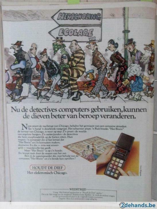 Advertentie voor electronische spel / game Houdt De Dief, Enlèvement, Utilisé