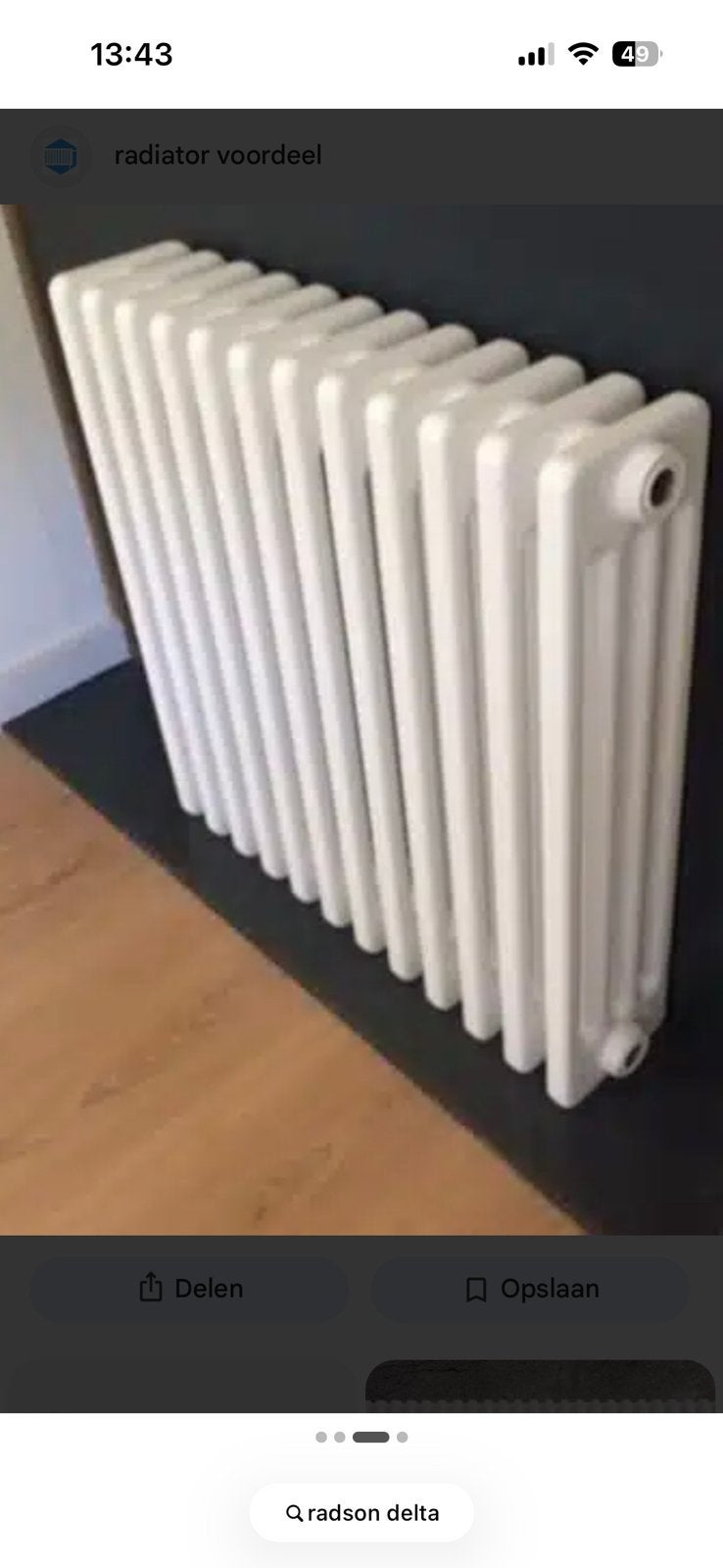 Radiatoren Radson Delta designradiator nieuw, Enlèvement, Radiateur, 30 à 80 cm, 60 à 150 cm