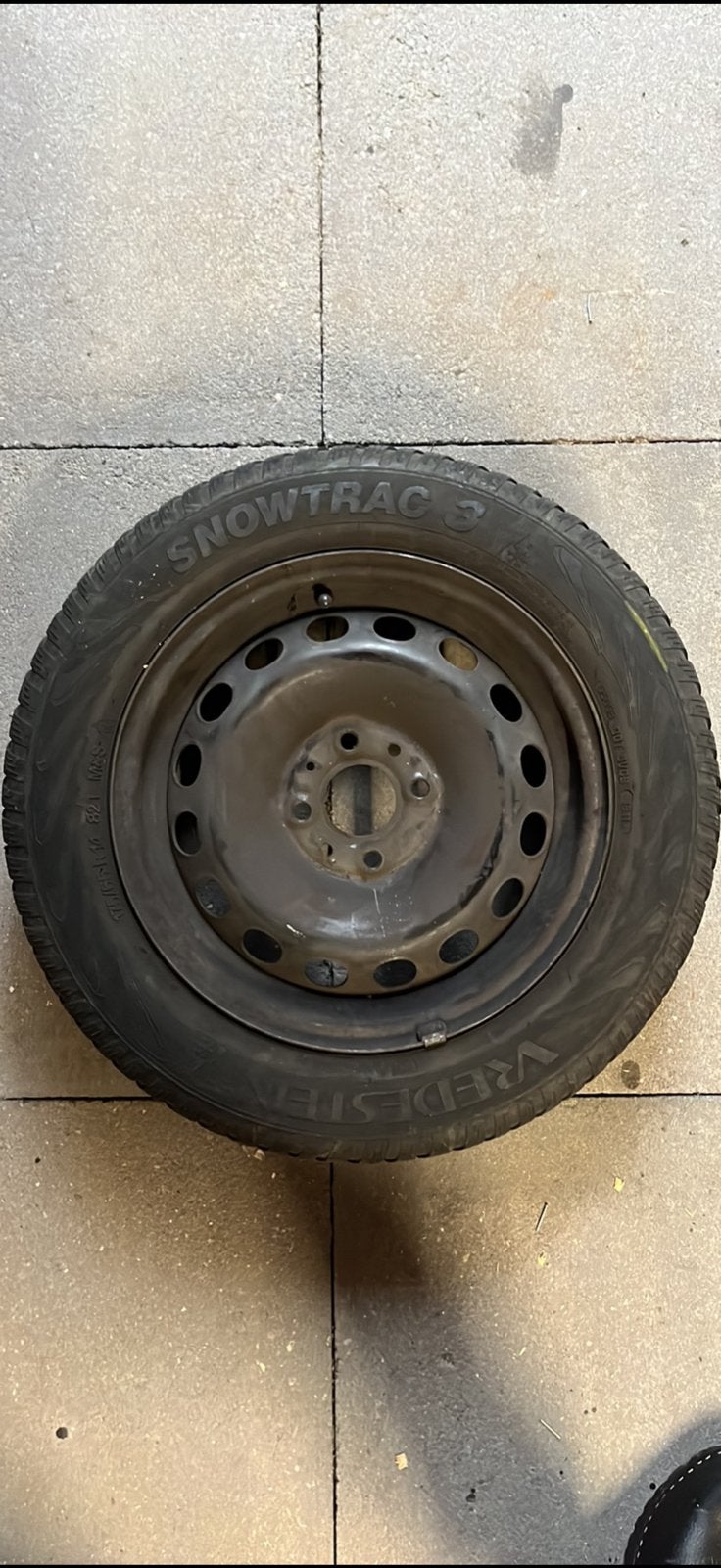 Vredestein Snowtrac 3 op stalen velg, Auto-onderdelen, Ophalen, 14 inch, Gebruikt, 175 mm
