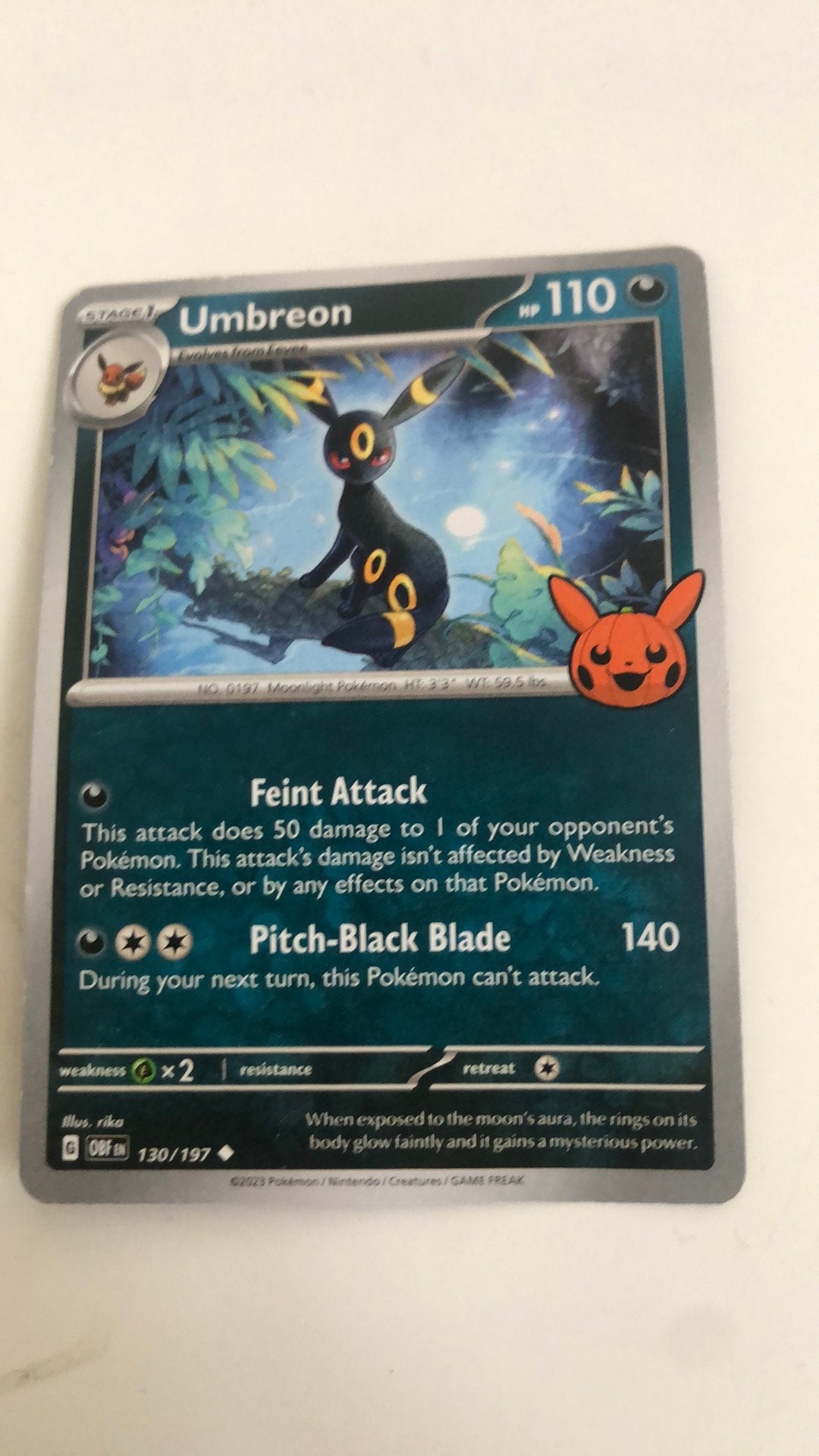 Pokémon umbreon, Enlèvement
