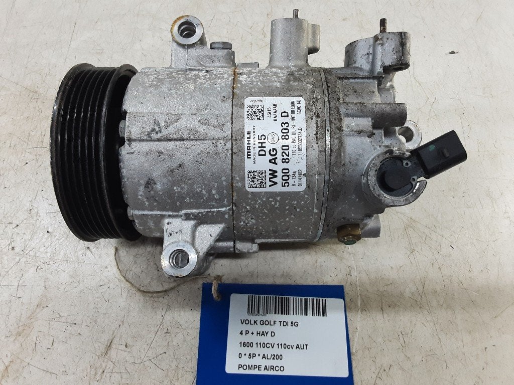 COMPRESSEUR CLIMATISATION Golf VII (AUA) (5Q0820803D), Volkswagen, Mevr. I. Hauben, Utilisé, Rue de l'Espoir 34 34
4030  GRIVEGNÉE, BE