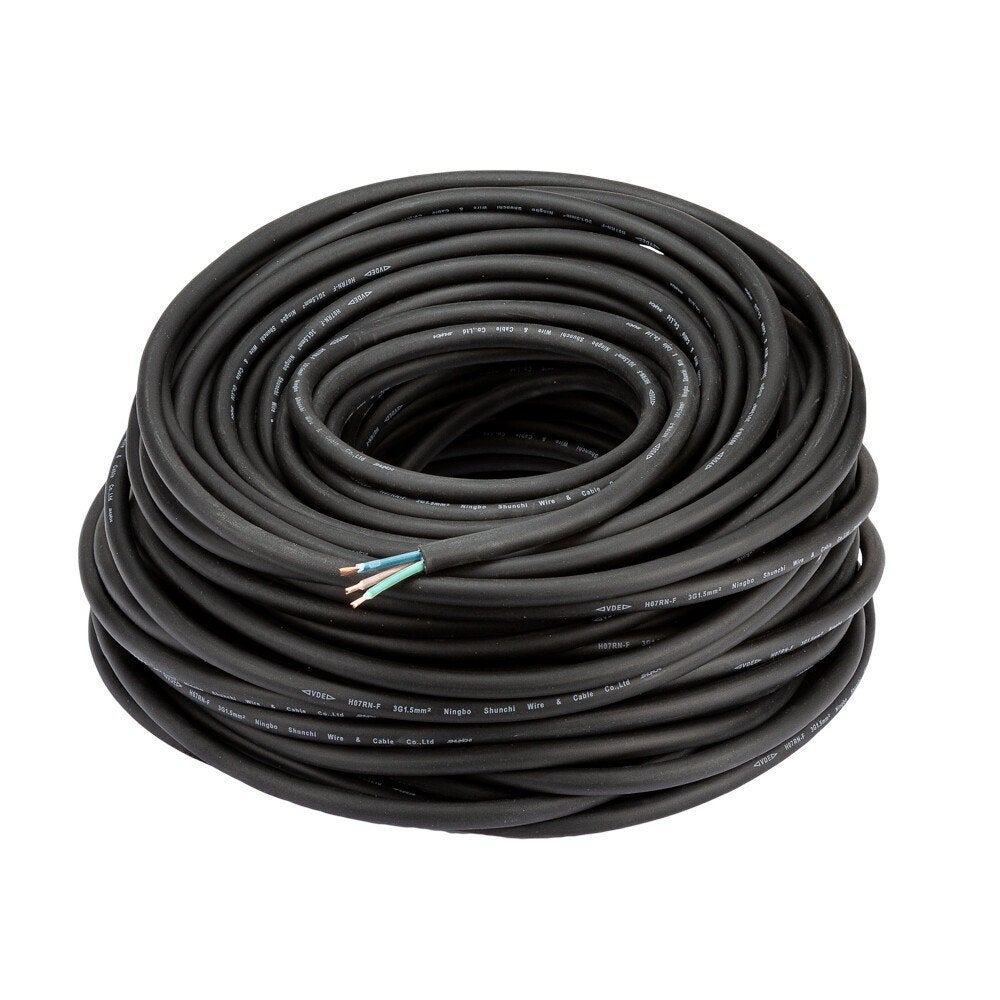 Kabel 3 x 1,5mm2 per rol 50m, Verzenden
