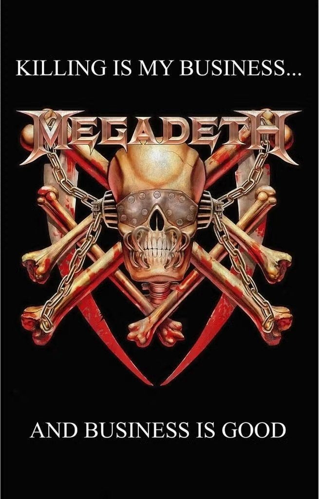 Megadeth Killing Is My Business - Textiel Poster off. merch., Enlèvement ou Envoi, Neuf