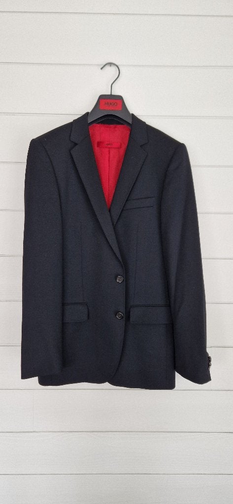 Blazer Heren Hugo Boss, Maat 48/50 (M), Zwart, Ophalen of Verzenden, Zo goed als nieuw