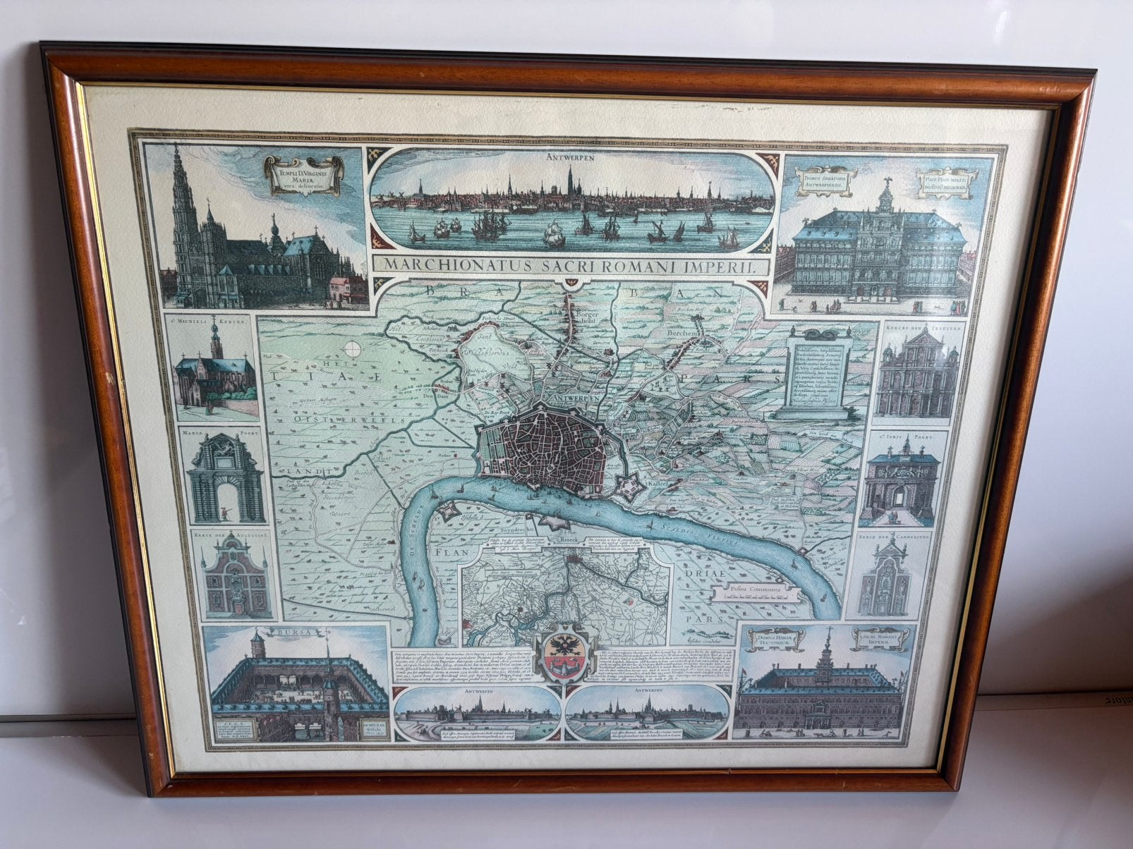 Oude landkaart van Antwerpen, Ophalen, Kaart