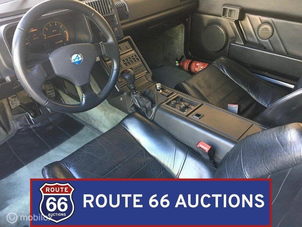 Alpine GTA Turbo | 1990 | Route 66 Auctions, Alpine, Zwart, Bedrijf, Handgeschakeld