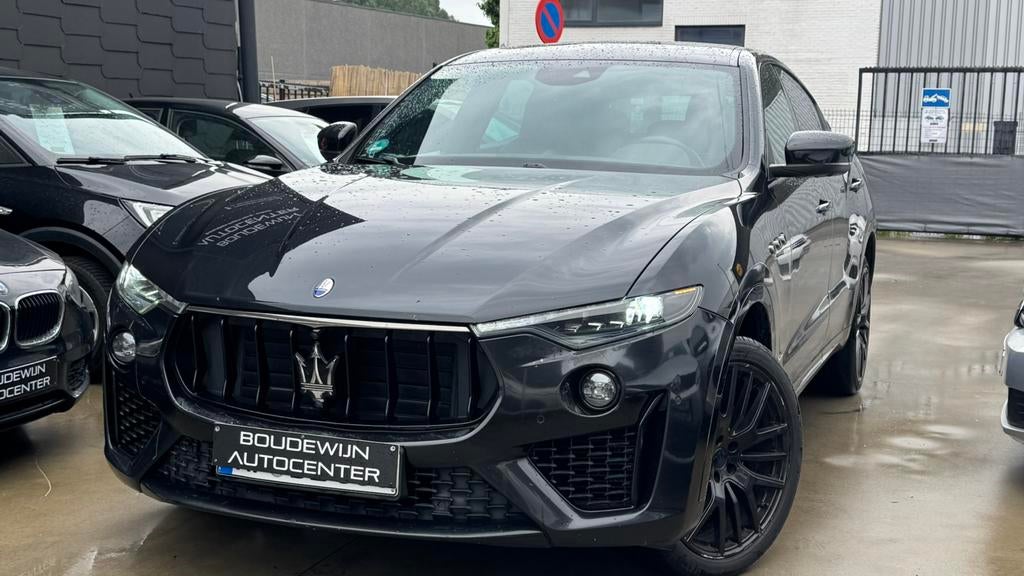 Maserati Levante GranSport 3.0 Benzine Full Optie 167.xxxkm, Auto's, Maserati, Lichtsensor, Zwart, Zwart, Leder