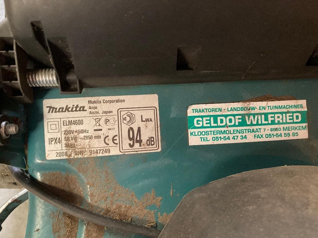 Makita grasmachine, Démarrage électrique, Tondeuse rotative, Enlèvement, Tondeuses à gazon électriques