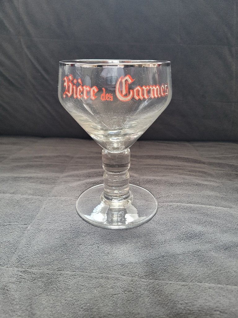 verre bière émaillé Bière Des Charmes, Collections, Marques de bière, Enlèvement ou Envoi, Utilisé, Verre ou Verres, Autres marques