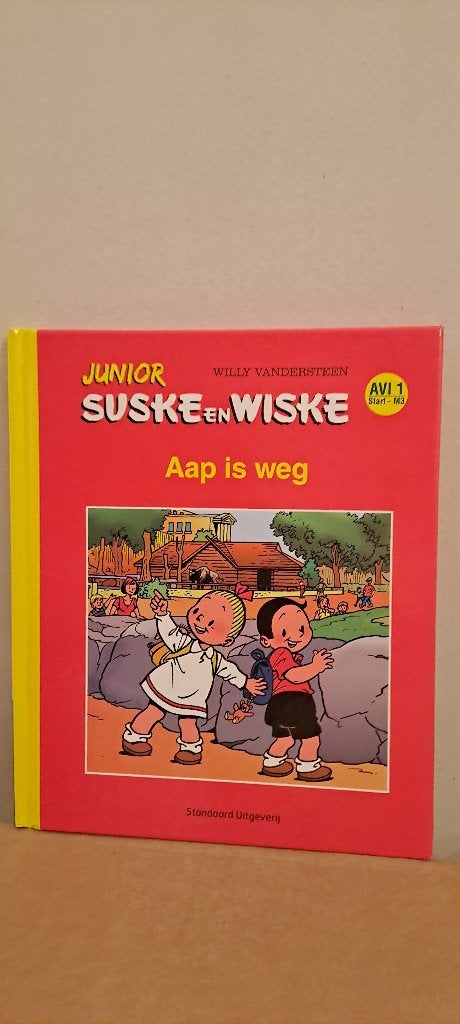 Suske en Wiske junior. AAP IS WEG.eerste leesboekNIEUWSTAAT!, Ophalen, Fictie algemeen, Willy Vandersteen, Zo goed als nieuw