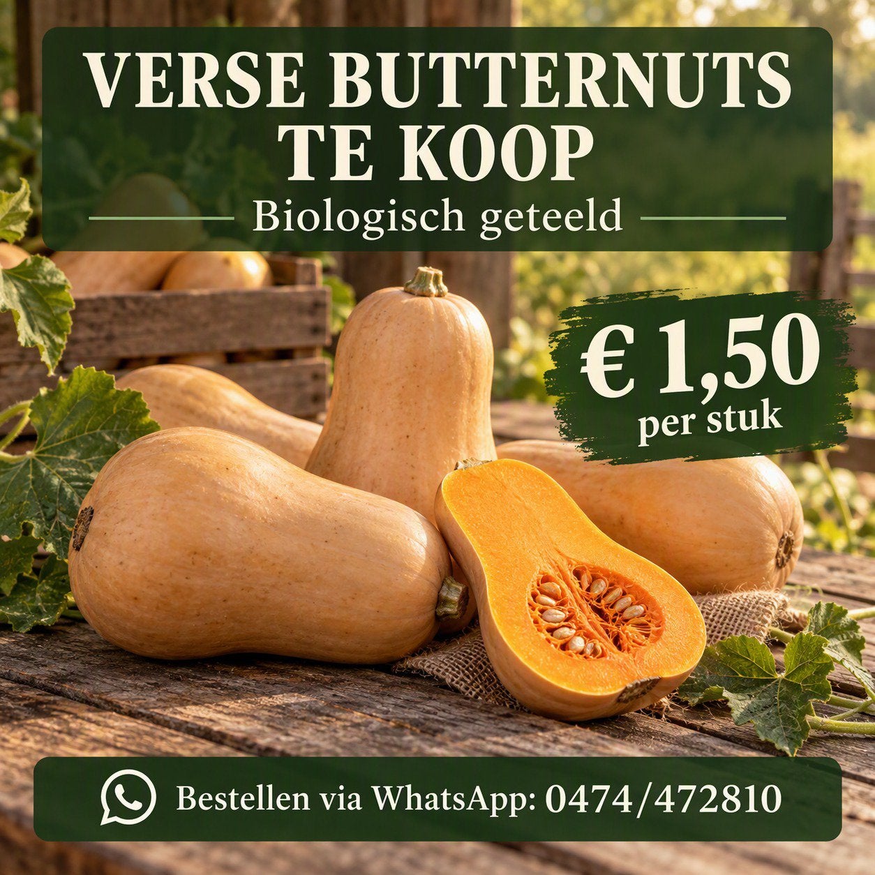 Butternut bio, Boeken, Ophalen, Nieuw