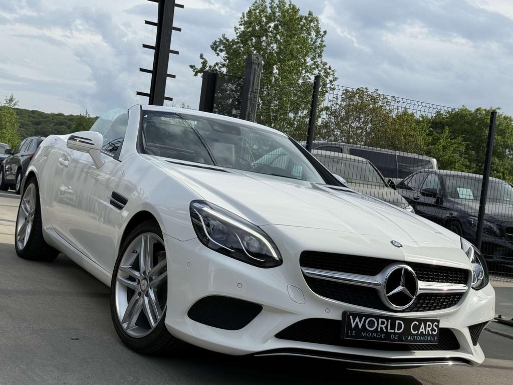 Mercedes-Benz SLC 180 PACK AMG NAVI CAMERA TOIT PANO H-K AIR, Autos, Cuir, Achat, Euro 6, Noir