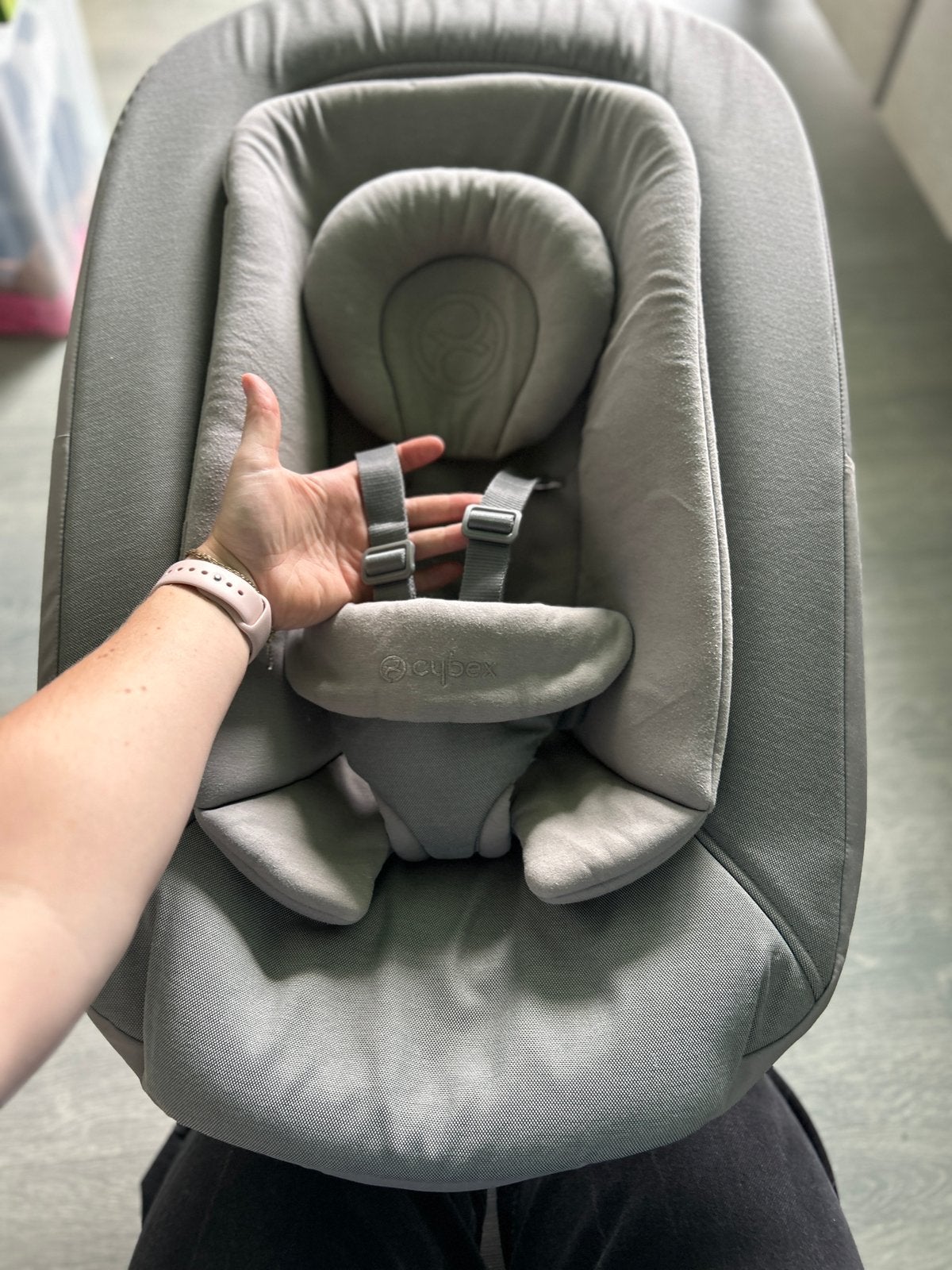 Cybex bouncer relax wipstoel, Autres marques, Comme neuf, Enlèvement, Avec ceinture(s)