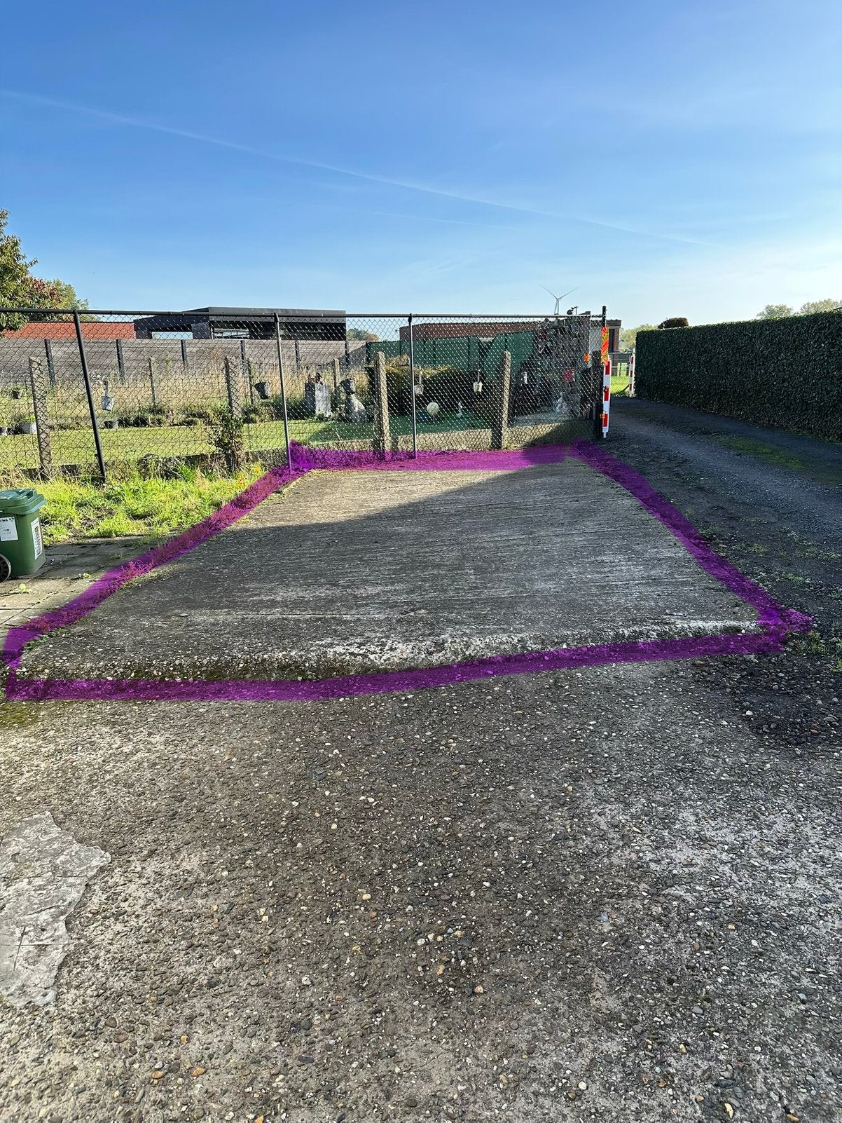 Ruime autostaanplaats te huur – Velle (Temse), Immo, Provincie Oost-Vlaanderen