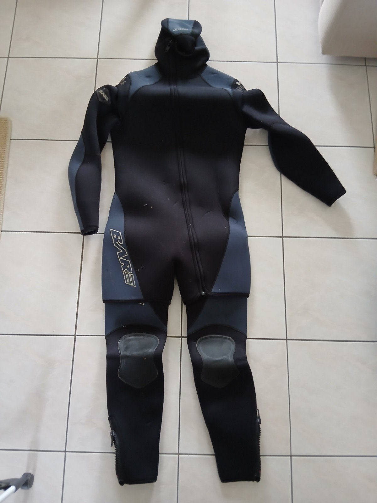 bare neopreen duikpak met overpak 2x 7mm xl, Enlèvement, Combinaison de plongée