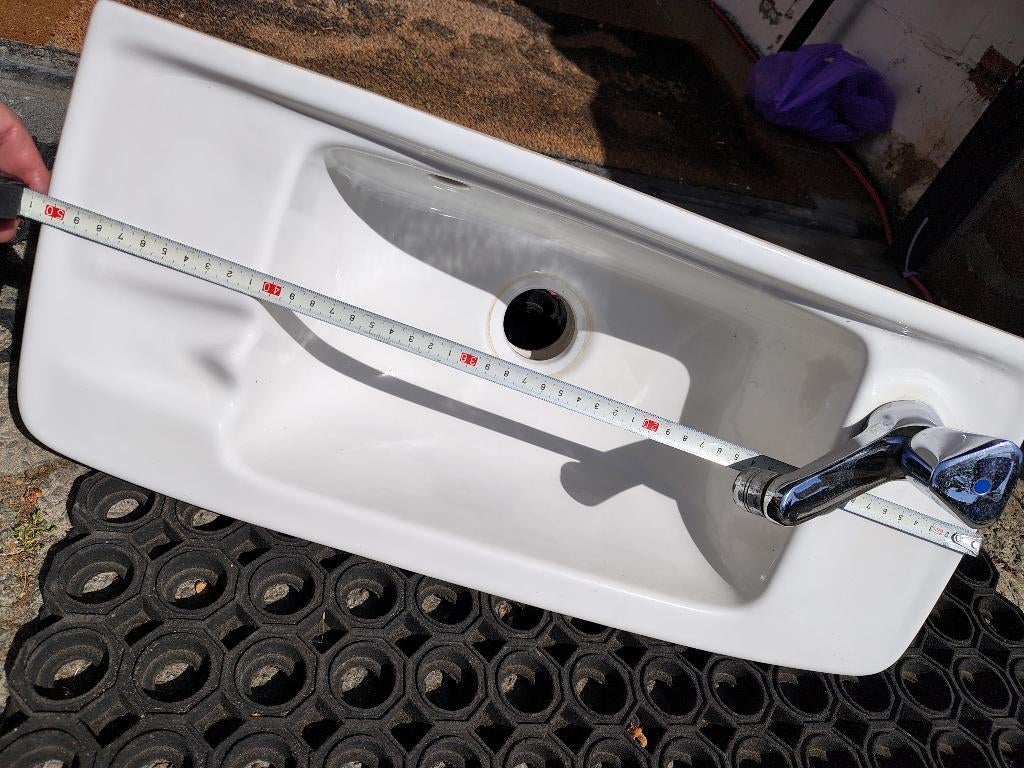 Handwaskom , wastafel, wasbak wc, Doe-het-zelf en Bouw, Sanitair, Ophalen, Gebruikt, Wastafel