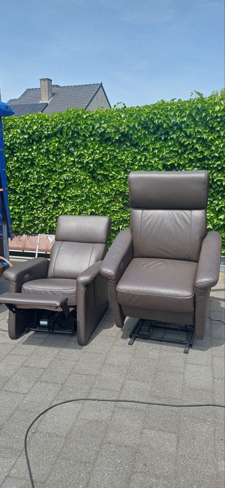 kwalitatieve echt lederen relax met speciale functie., Huis en Inrichting, Fauteuils, Ophalen
