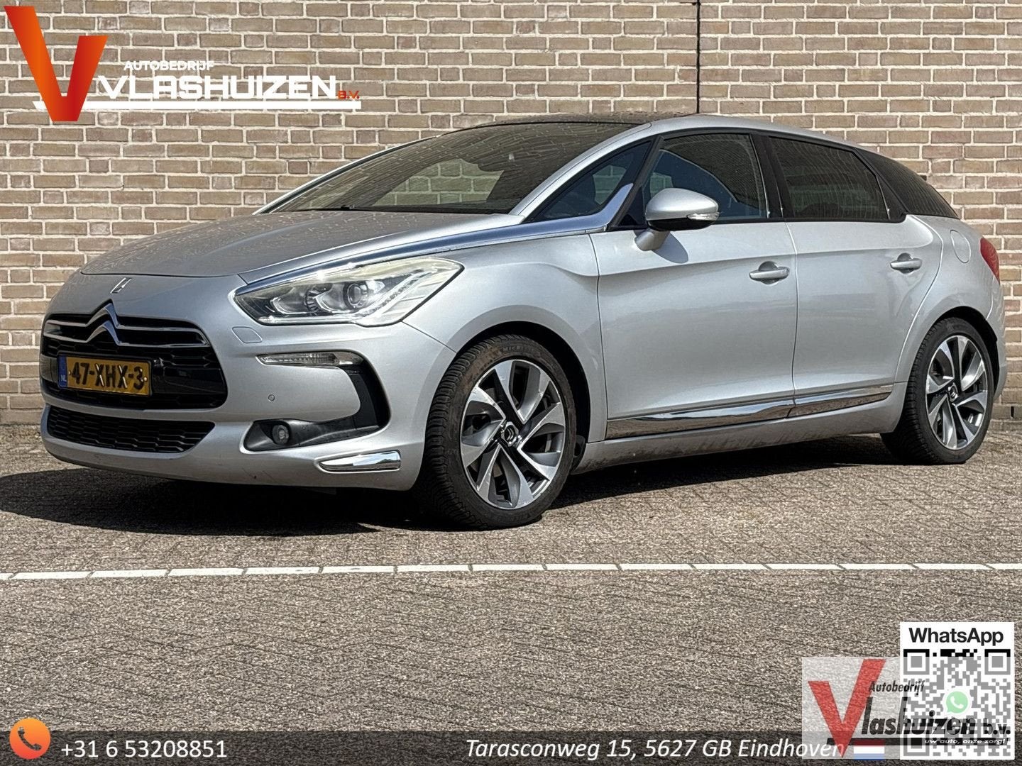 Citroen DS5 1.6 THP So Chic Automaat | Pano | Leder | Climat, Autos, Citroën, Argent ou Gris, Achat, Entreprise, Automatique
