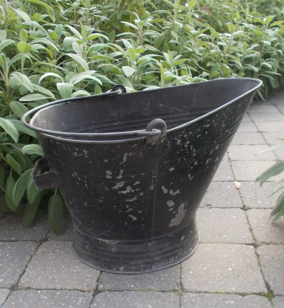 Antieke kolenemmer zink, Antiek en Kunst, Ophalen of Verzenden