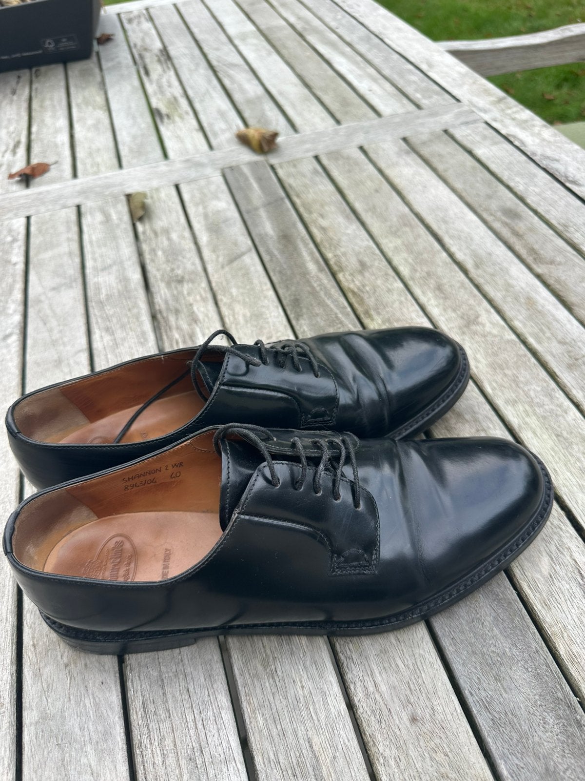 Church chaussures dames noires shannon pointure 40, Enlèvement ou Envoi, Porté, Chaussures basses, Noir